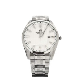 BEVERLY HILLS POLO CLUB Men’s Analog Silver Dial Watch